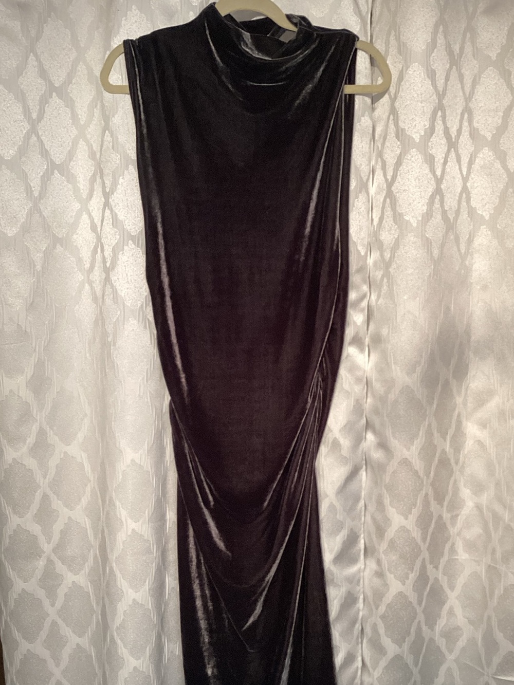 a new day Dark Gray Midi Dress